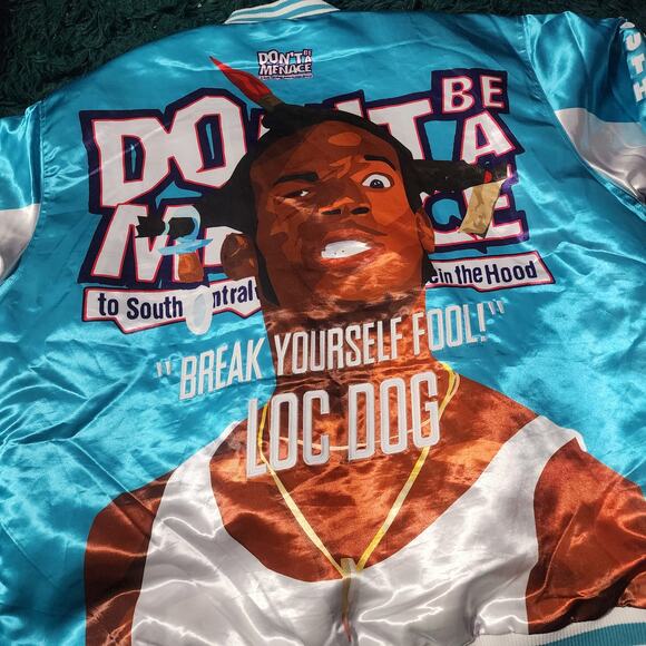Headgear Classics Don’t Be a Menace Loc Dog Satin Jacket 90s Movie 5XL 33x31 - Picture 7 of 7